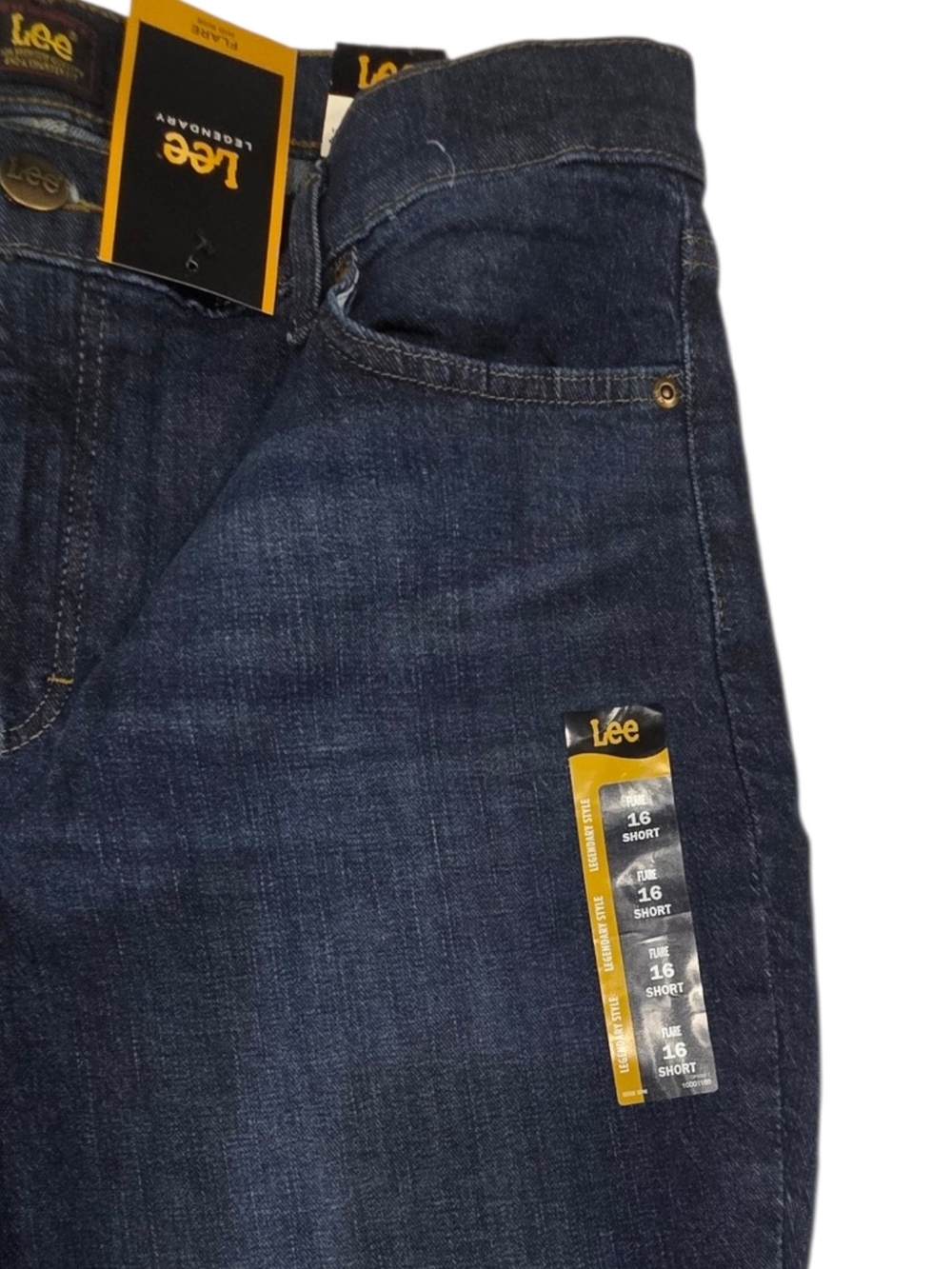 Lee Legendary Inner Strength Flare Jeans Dark Wash Size 16 Short NWT - Picture 7 of 13